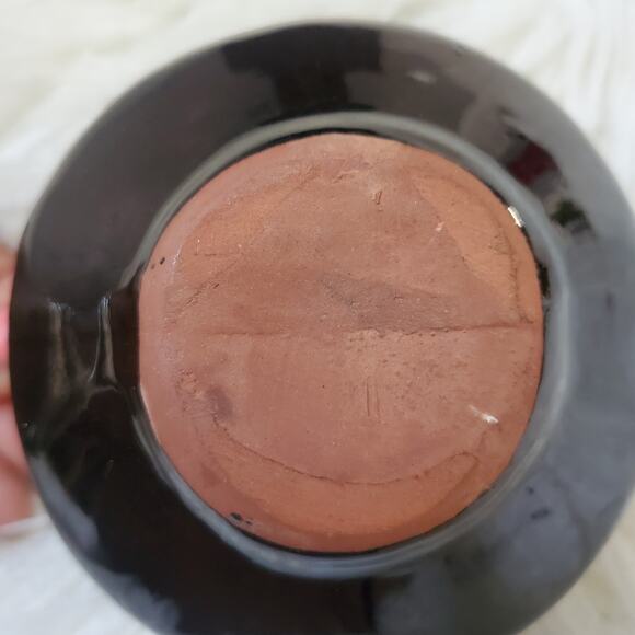 Glazed Pottery Creamer Pitcher Jar Vase Brown Retro Style - Picture 10 of 10